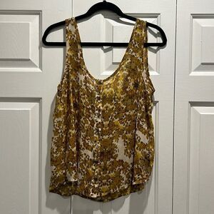 Patterson J. Kincaid Floral Tank, Size Small